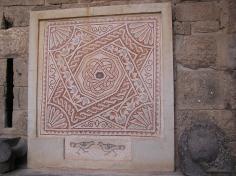 Mosaic from old bath house in Phillipi